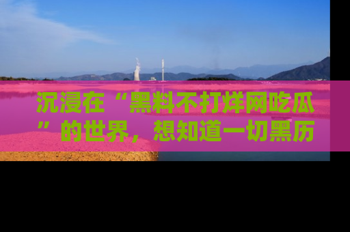 沉浸在“黑料不打烊网吃瓜”的世界，想知道一切黑历史与内幕信息的网站！