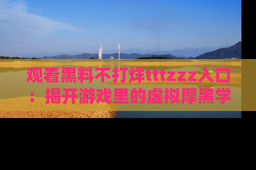 观看黑料不打烊tttzzz入口：揭开游戏里的虚拟厚黑学