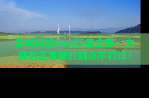 黑料网络App探索之旅：太郎的正能量时刻永不打烊！
