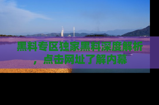 黑料专区独家黑料深度解析，点击网址了解内幕