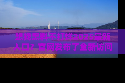想找黑料不打烊2025最新入口？官网发布了全新访问指南！